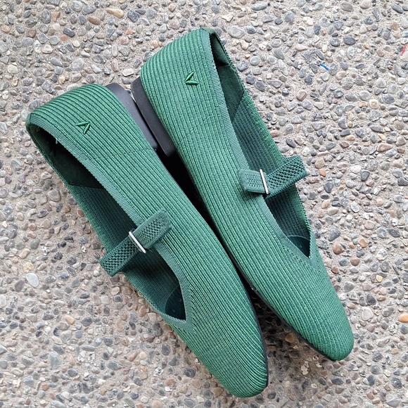 Vivaia Margot Maryjane In Emerald Green Size 41.5 - Picture 9 of 10